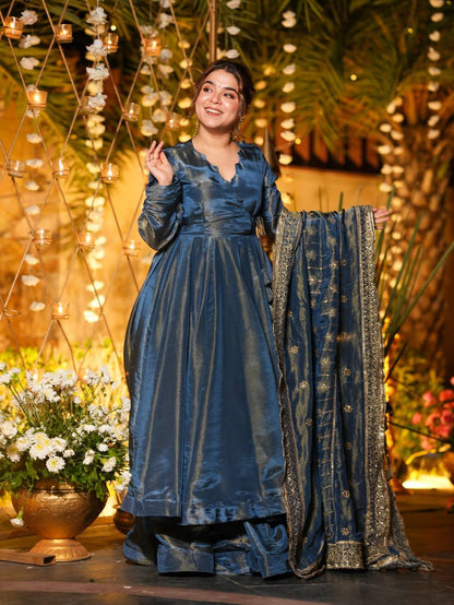 Amrapali Trend Elite Fancy Style Vichitra Silk Anarkali – Wedding & Party Wear