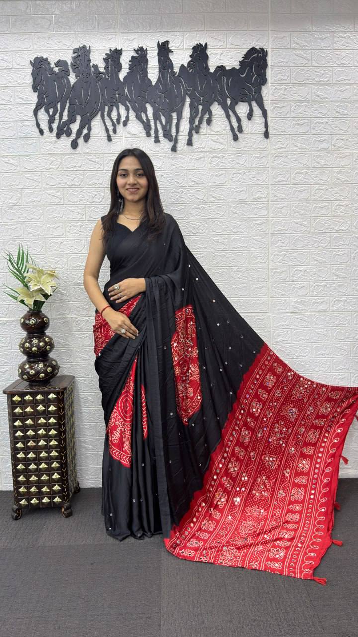 Chinon Ajrak Saree, Digital Ajrak Print Saree, Chinon Saree, Ajrak Saree, Mirror Work Saree, Real Mirror Work Saree, Designer Saree, Party Wear Saree, Festive Wear Saree, Wedding Wear Saree, Traditional Saree, Ethnic Saree for Women, Indian Saree, Premium Chinon Saree, Digital Print Saree, Designer Ajrak Saree, Women's Saree, Luxury Saree, Boutique Saree Collection, Festival Special Saree, Reception Wear Saree, Wedding Guest Saree, Navratri Saree, Diwali Saree, Karwa Chauth Saree, Cultural Wear Saree, Trend
