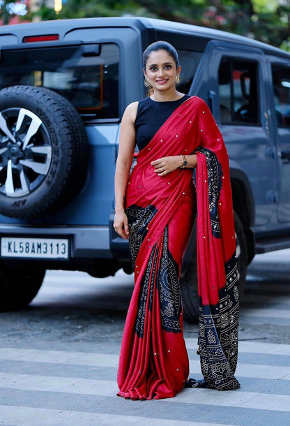 Chinon Ajrak Saree, Digital Ajrak Print Saree, Chinon Saree, Ajrak Saree, Mirror Work Saree, Real Mirror Work Saree, Designer Saree, Party Wear Saree, Festive Wear Saree, Wedding Wear Saree, Traditional Saree, Ethnic Saree for Women, Indian Saree, Premium Chinon Saree, Digital Print Saree, Designer Ajrak Saree, Women's Saree, Luxury Saree, Boutique Saree Collection, Festival Special Saree, Reception Wear Saree, Wedding Guest Saree, Navratri Saree, Diwali Saree, Karwa Chauth Saree, Cultural Wear Saree, Trend