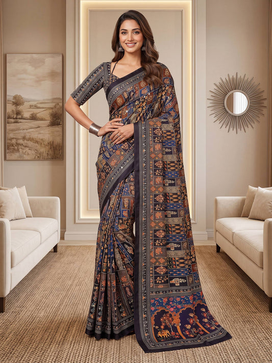 Black Ajrak Print Semi Modal Silk Saree with Heavy Mirror Work and Designer Border
Premium Black Ajrak Semi Modal Silk Saree for Wedding and Festive Wear
Traditional Black Ajrak Saree with Real Mirror Work and Viscose Latkan Pallu
Elegant Black Ajrak Silk Saree for Party Wear and Special Occasions
Designer Black Ajrak Print Saree with Unstitched Blouse Piece
Luxury Semi Modal Silk Black Ajrak Saree with Handcrafted Mirror Work
Women's Black Ajrak Saree with Traditional Print and Rich Pallu Border
Premium