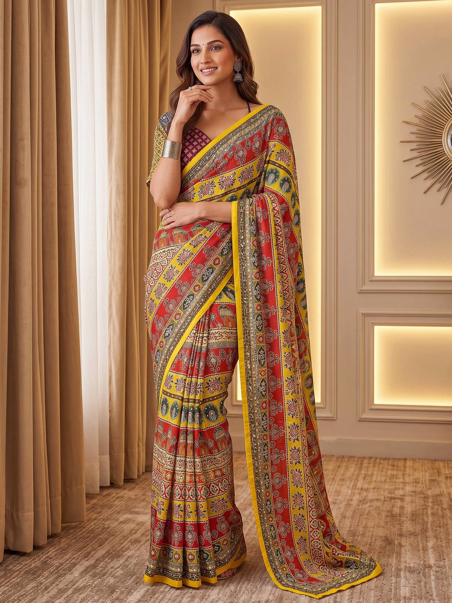 Premium Chinon Digital Ajrak Print Saree with Real Mirror Work for Women
Designer Chinon Ajrak Saree with Digital Print and Mirror Work
Traditional Ajrak Print Chinon Saree for Festive and Party Wear
Elegant Chinon Saree with Real Mirror Work and Unstitched Blouse
Women's Premium Digital Ajrak Saree for Wedding and Festival Wear
Luxury Chinon Ajrak Print Saree with Designer Mirror Work
Ethnic Chinon Saree with Traditional Ajrak Print Design