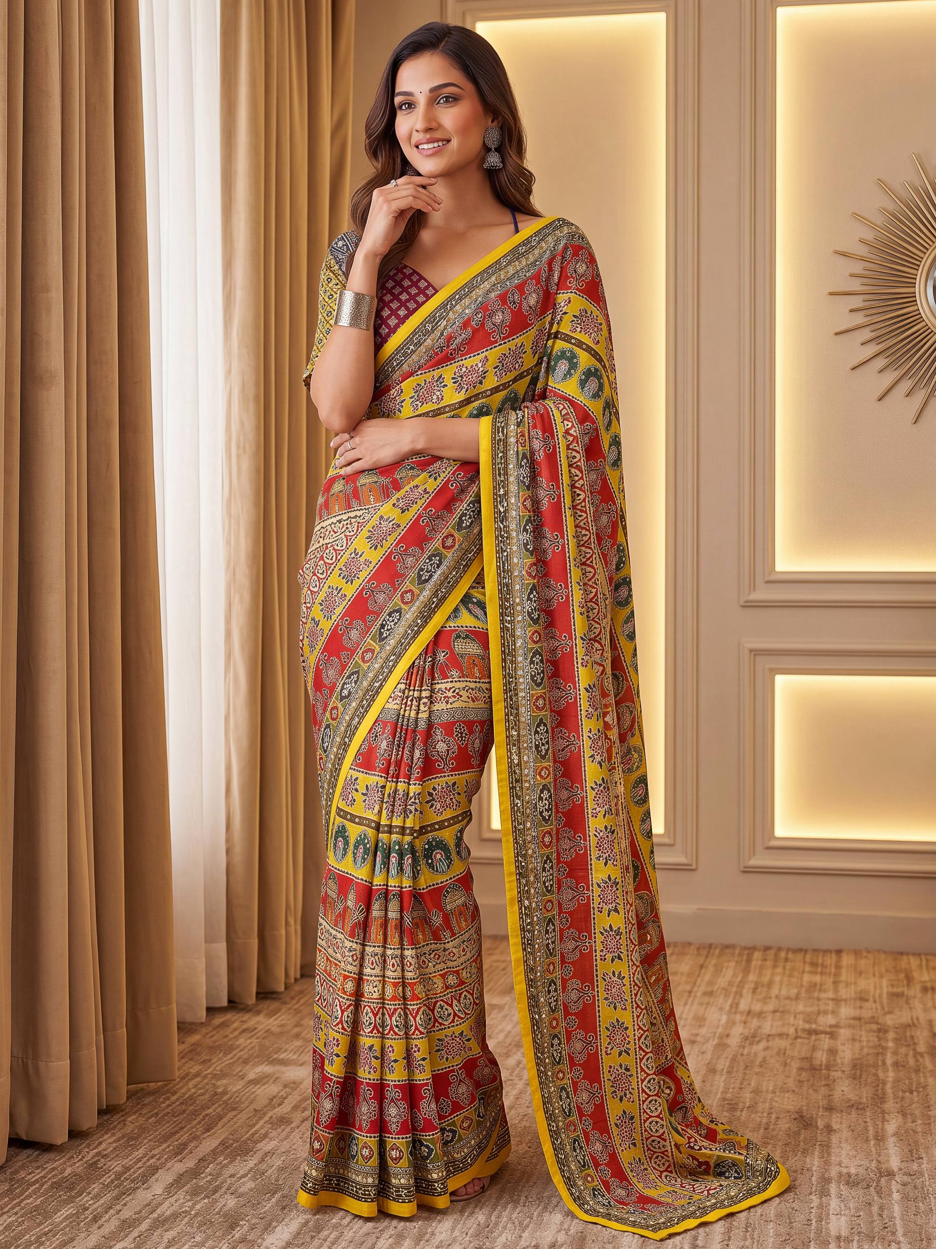 Premium Chinon Digital Ajrak Print Saree with Real Mirror Work for Women
Designer Chinon Ajrak Saree with Digital Print and Mirror Work
Traditional Ajrak Print Chinon Saree for Festive and Party Wear
Elegant Chinon Saree with Real Mirror Work and Unstitched Blouse
Women's Premium Digital Ajrak Saree for Wedding and Festival Wear
Luxury Chinon Ajrak Print Saree with Designer Mirror Work
Ethnic Chinon Saree with Traditional Ajrak Print Design