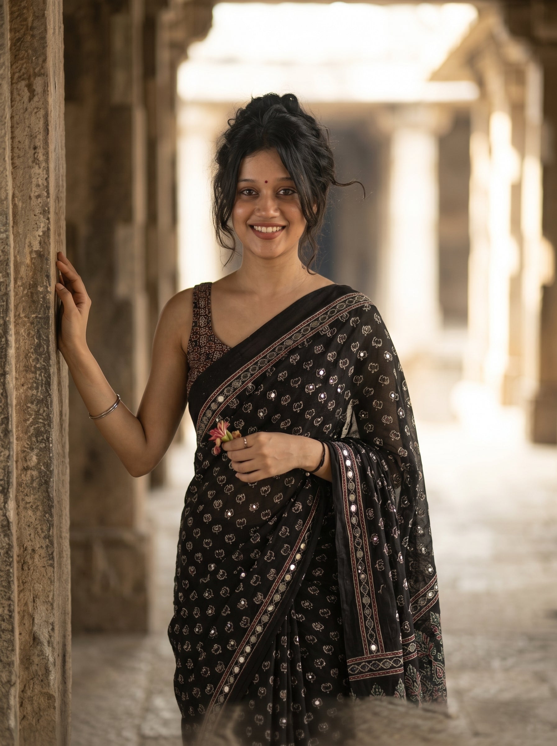 Black Ajrak Print Semi Modal Silk Saree with Heavy Mirror Work and Designer Border
Premium Black Ajrak Semi Modal Silk Saree for Wedding and Festive Wear
Traditional Black Ajrak Saree with Real Mirror Work and Viscose Latkan Pallu
Elegant Black Ajrak Silk Saree for Party Wear and Special Occasions
Designer Black Ajrak Print Saree with Unstitched Blouse Piece
Luxury Semi Modal Silk Black Ajrak Saree with Handcrafted Mirror Work
Women's Black Ajrak Saree with Traditional Print and Rich Pallu Border
Premium Pa