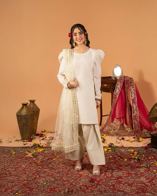 Gorgeous Crepe Silk Farshi Salwar Designer Set