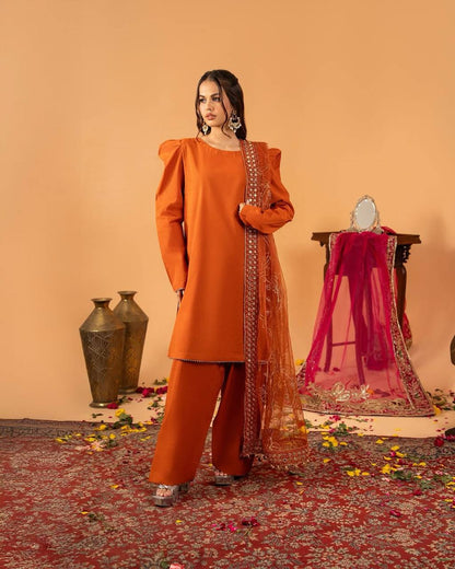 Gorgeous Crepe Silk Farshi Salwar Designer Set