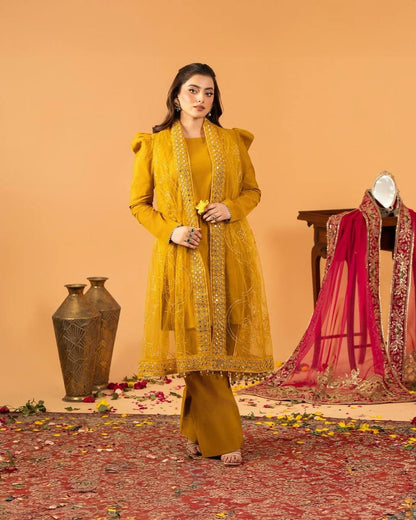 Gorgeous Crepe Silk Farshi Salwar Designer Set