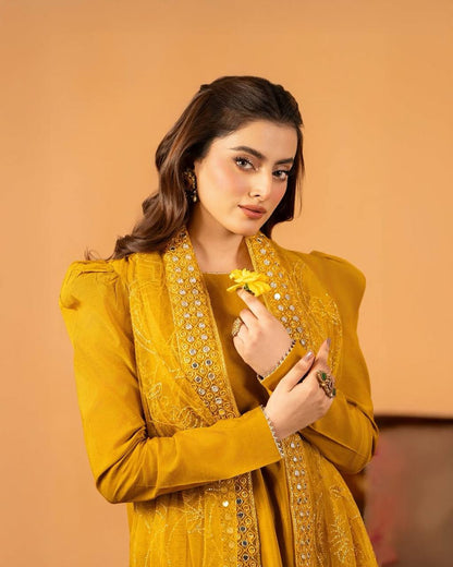 Gorgeous Crepe Silk Farshi Salwar Designer Set