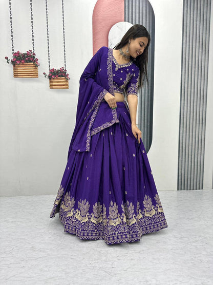 Designer Party Wear Lehenga Choli for Reception, Sangeet and Festive Celebrations