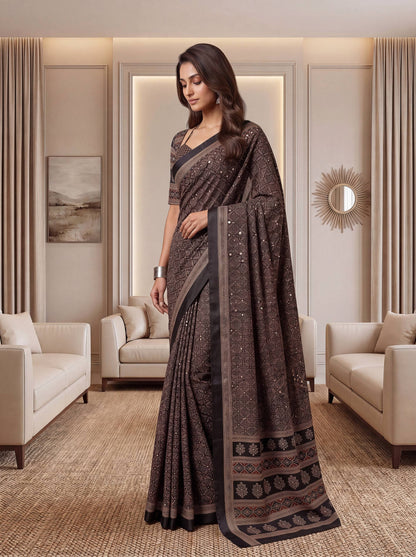 Black Ajrak Print Semi Modal Silk Saree with Heavy Mirror Work and Designer Border
Premium Black Ajrak Semi Modal Silk Saree for Wedding and Festive Wear
Traditional Black Ajrak Saree with Real Mirror Work and Viscose Latkan Pallu
Elegant Black Ajrak Silk Saree for Party Wear and Special Occasions
Designer Black Ajrak Print Saree with Unstitched Blouse Piece
Luxury Semi Modal Silk Black Ajrak Saree with Handcrafted Mirror Work
Women's Black Ajrak Saree with Traditional Print and Rich Pallu Border
Premium Pa