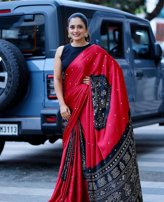 Chinon Ajrak Saree, Digital Ajrak Print Saree, Chinon Saree, Ajrak Saree, Mirror Work Saree, Real Mirror Work Saree, Designer Saree, Party Wear Saree, Festive Wear Saree, Wedding Wear Saree, Traditional Saree, Ethnic Saree for Women, Indian Saree, Premium Chinon Saree, Digital Print Saree, Designer Ajrak Saree, Women's Saree, Luxury Saree, Boutique Saree Collection, Festival Special Saree, Reception Wear Saree, Wedding Guest Saree, Navratri Saree, Diwali Saree, Karwa Chauth Saree, Cultural Wear Saree, Trend