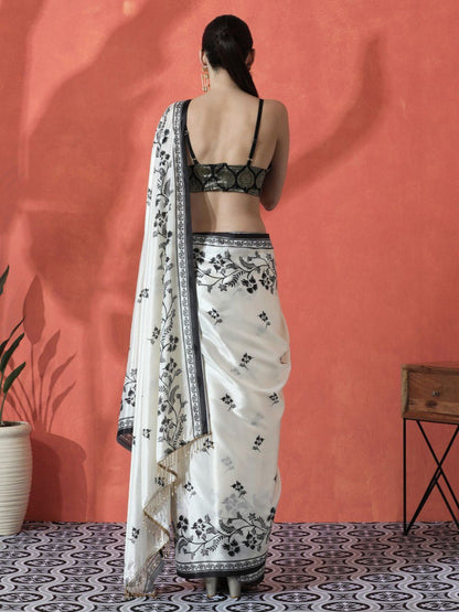 Premium Soft Japan Silk Party Wear Saree with Ultra HD Digital Print